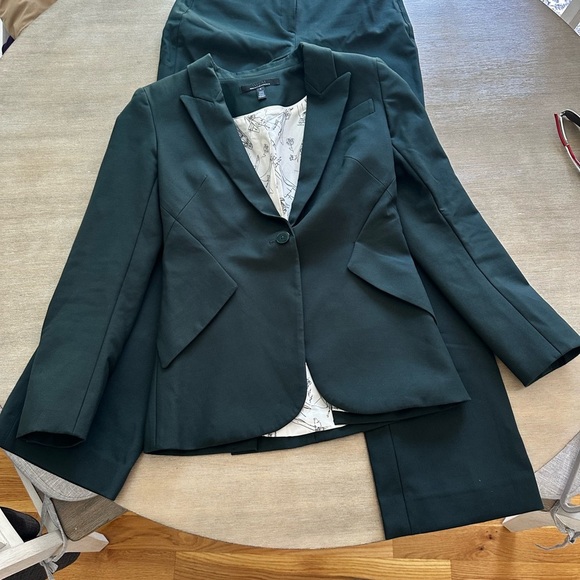 White House Black Market Women's Blazer spruce 2 EUC - Picture 6 of 8